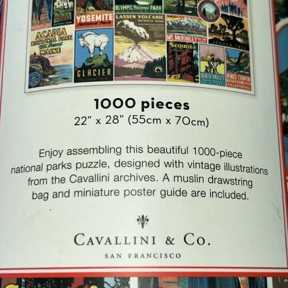 VintageLook National Parks 🏞️🌲Puzzle 🧩 1000 pieces! Gorgeous hues! Good times!